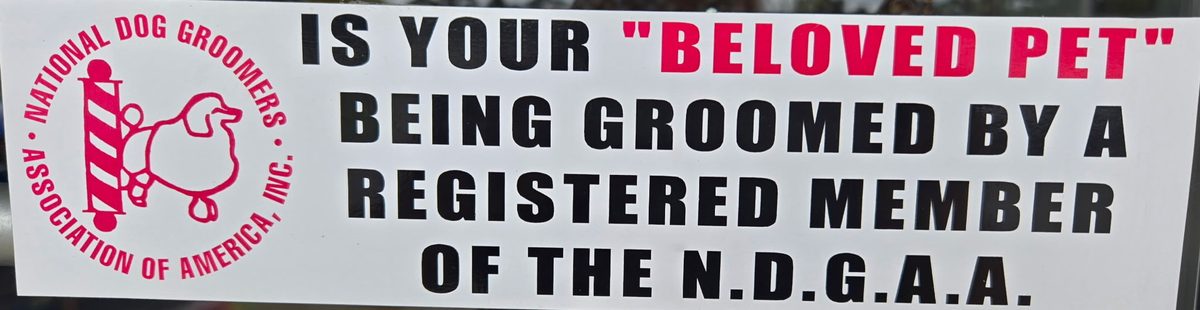 N.D.G.A.A. Registered Member certification - National Dog Groomers Association of America